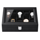 Ashbourne® Premium Uhrenkoffer für 10 Uhren