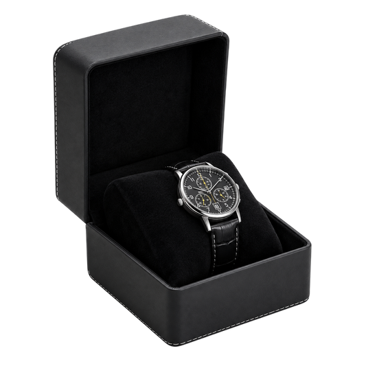 Ashbourne® Premium Uhrenkoffer für 1 Uhren